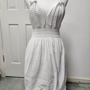 White 100% Cotton Summer dress